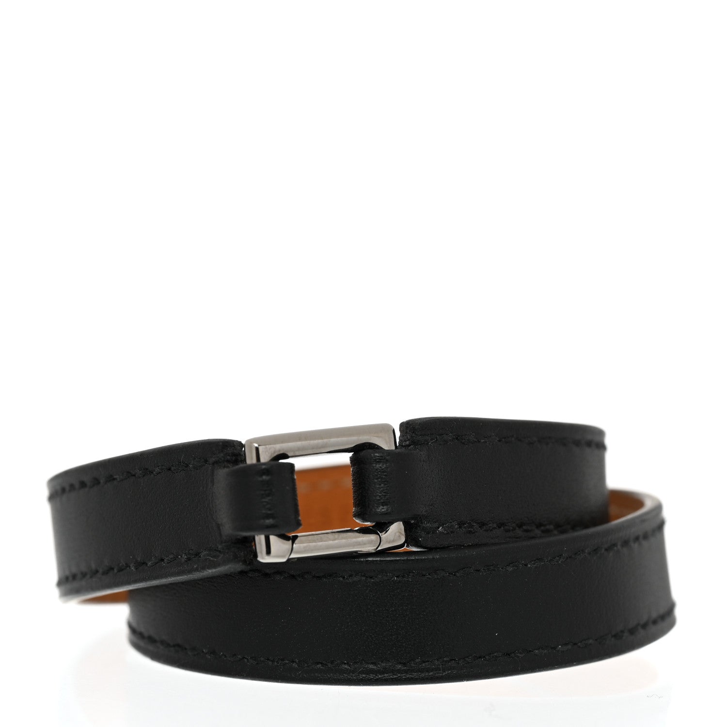 Hermes Box Rivale Double Tour Bracelet S Black 3 of 7