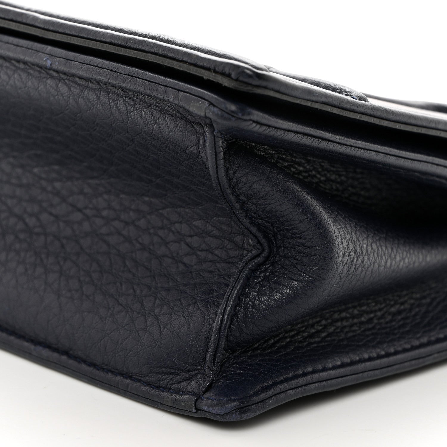 Christian Dior Grained Calfskin Medium Diorama Flap Bag Indigo Blue 10 of 10