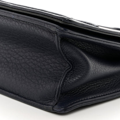 Christian Dior Grained Calfskin Medium Diorama Flap Bag Indigo Blue 10 of 10