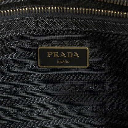 Prada Saffiano Lux Large Double Zip Tote Nero Black 7 of 10