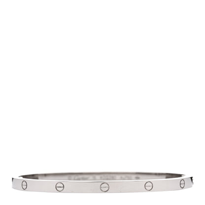 Cartier 18K White Gold Small LOVE Bracelet 16 1 of 5
