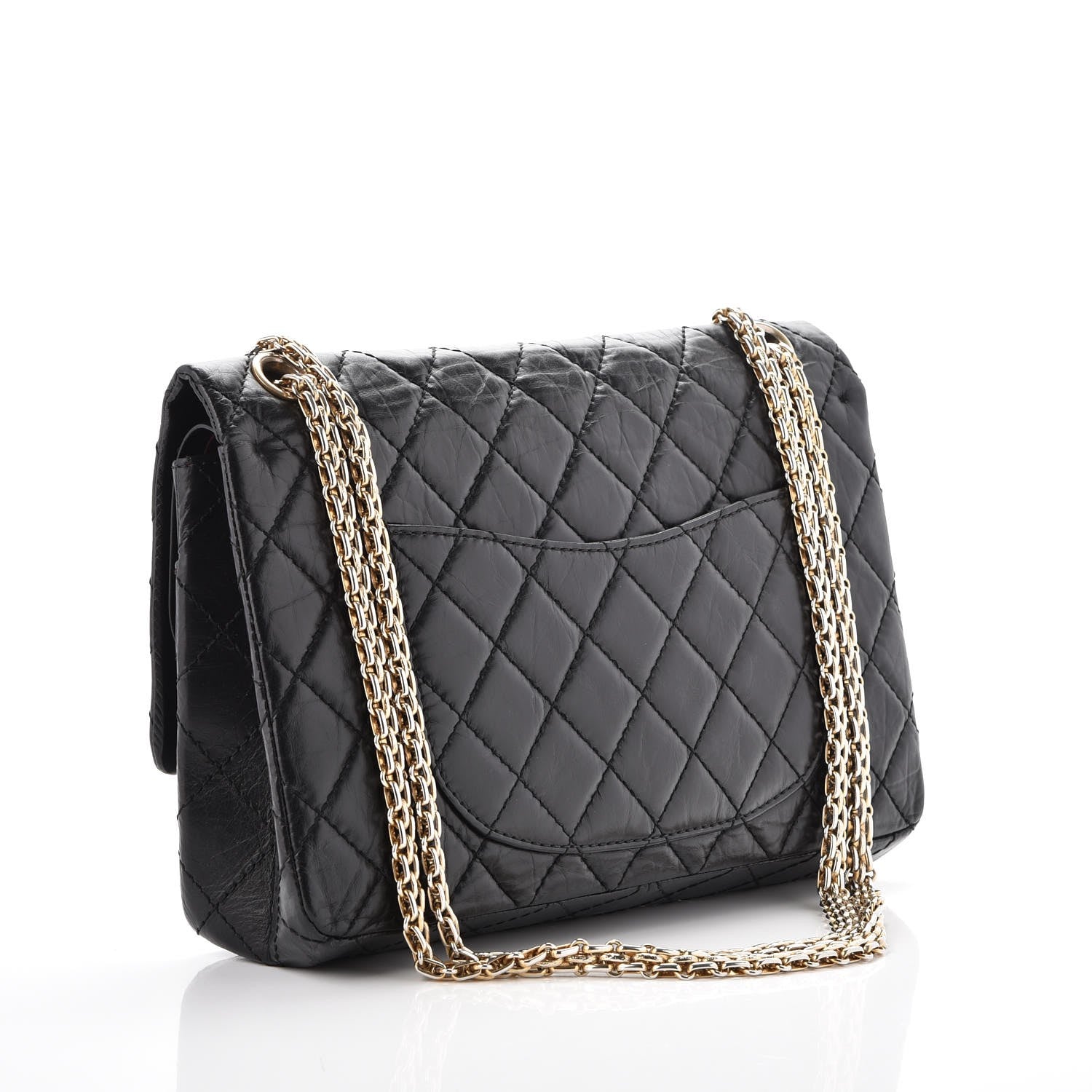 Chanel Aged Calfskin Quilted 2.55 Reissue 226 Flap Black 4 of 8