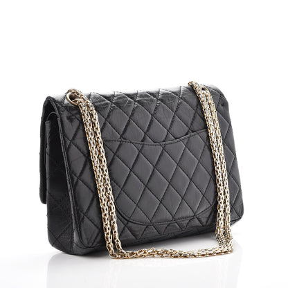 Chanel Aged Calfskin Quilted 2.55 Reissue 226 Flap Black 4 of 8