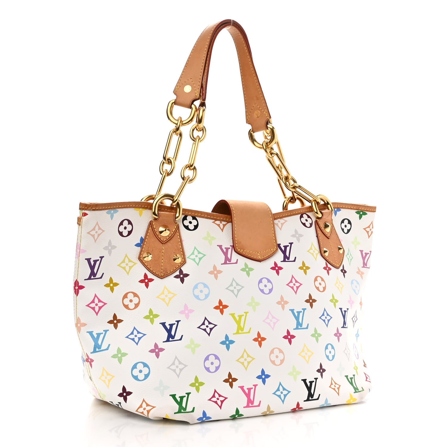 Louis Vuitton Monogram Multicolor Annie MM White 3 of 13