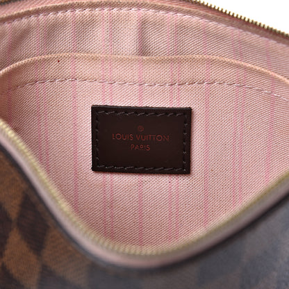 Louis Vuitton Damier Ebene Neverfull MM GM Pochette Rose Ballerine 6 of 13
