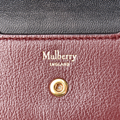 Mulberry Smooth Calfskin Multiflap Card Case Wallet Sunflower Clay Crimson 6 of 7