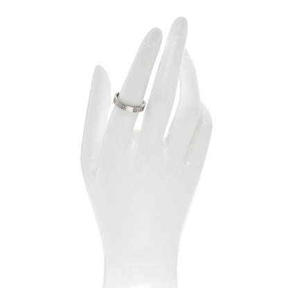 Cartier 18K White Gold 3.5mm LOVE Wedding Band Ring 55 7.25 2 of 5