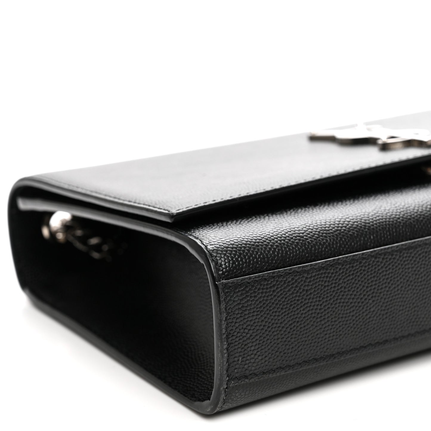 Grain De Poudre Medium Classic Monogram Kate Satchel Black
