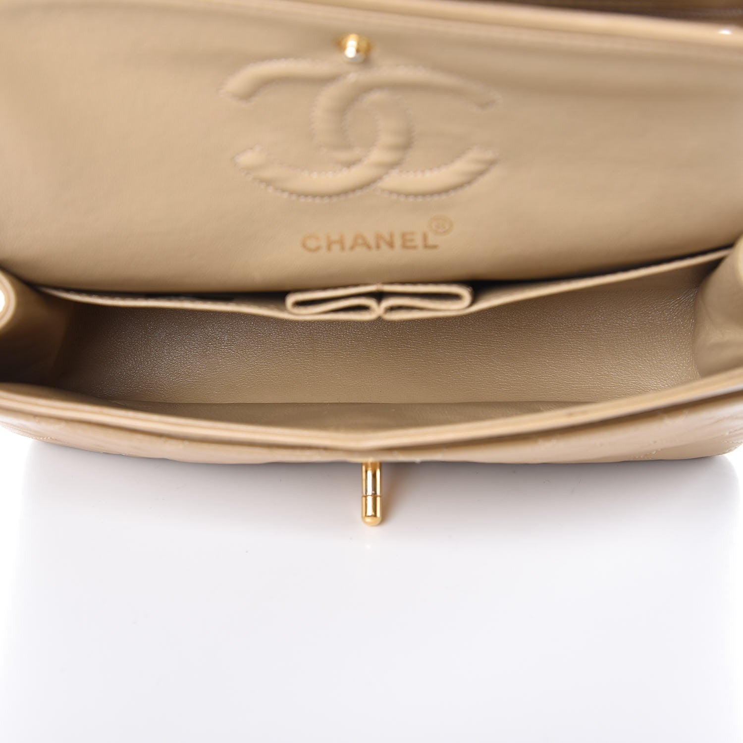 Chanel Lambskin Quilted Small Double Flap Beige 6 of 11