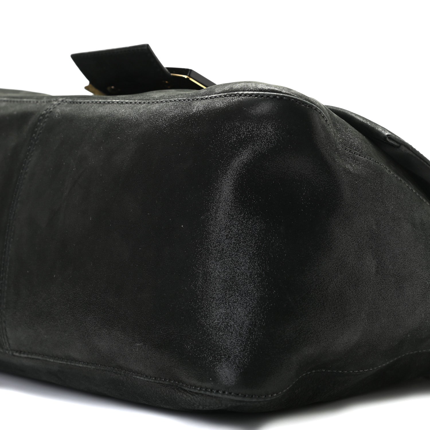Fendi Vitello Savana Big Mama Baguette Black Tartaruga Natural 5 of 10