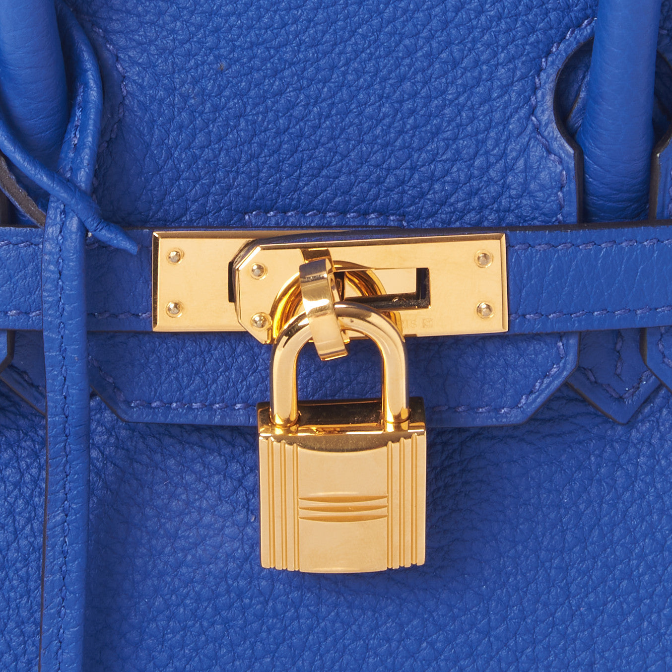 Togo Birkin 25 Bleu Electrique