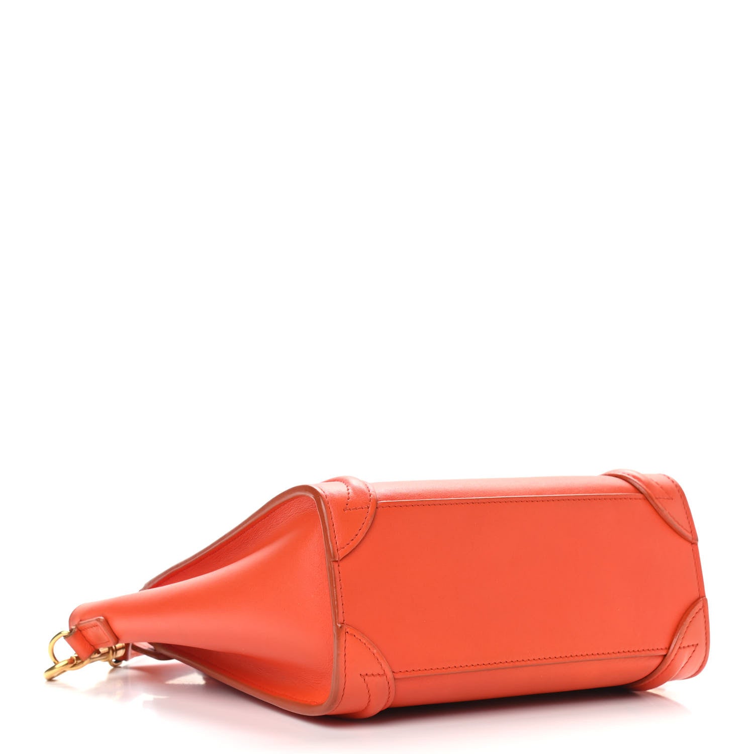 Celine Smooth Calfskin Nano Luggage Fluo Orange 4 of 12