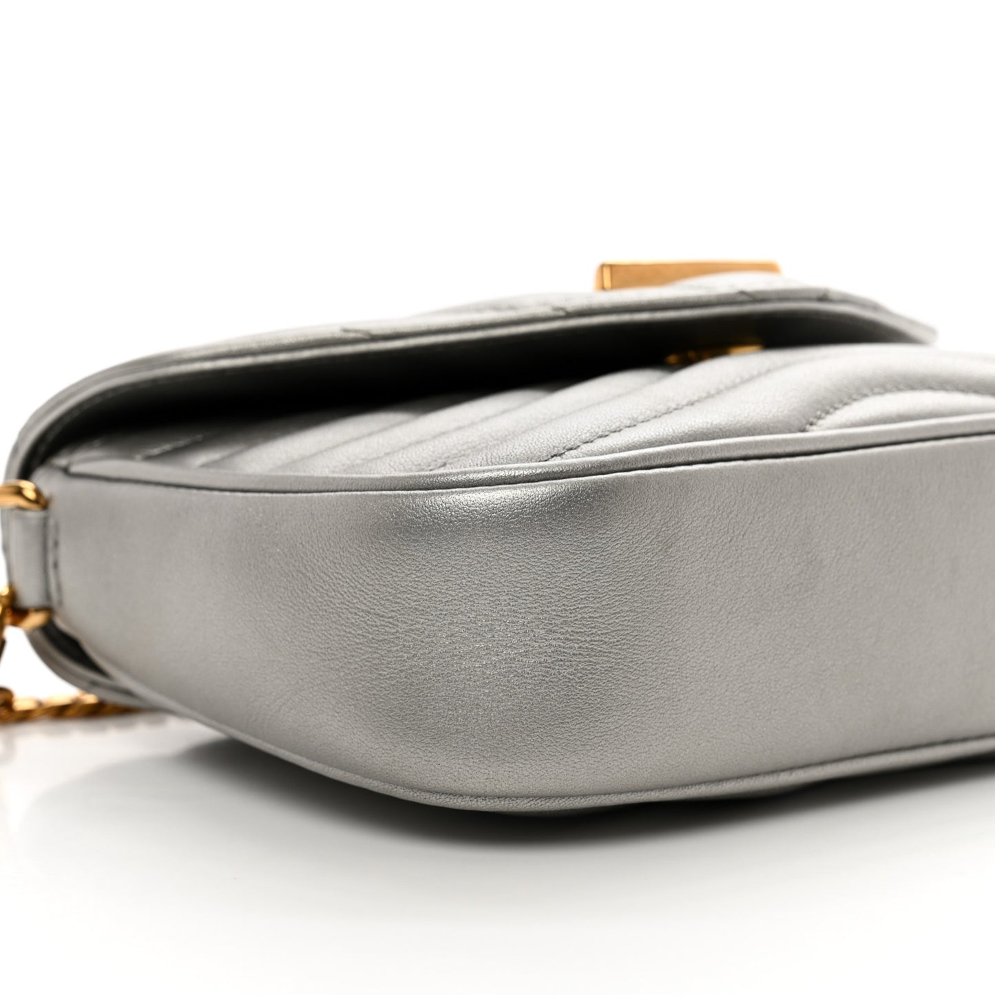 Calfskin New Wave Multi Pochette Metallic Grey