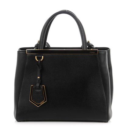 Fendi Vitello Elite Petite 2Jours Tote Black 1 of 8