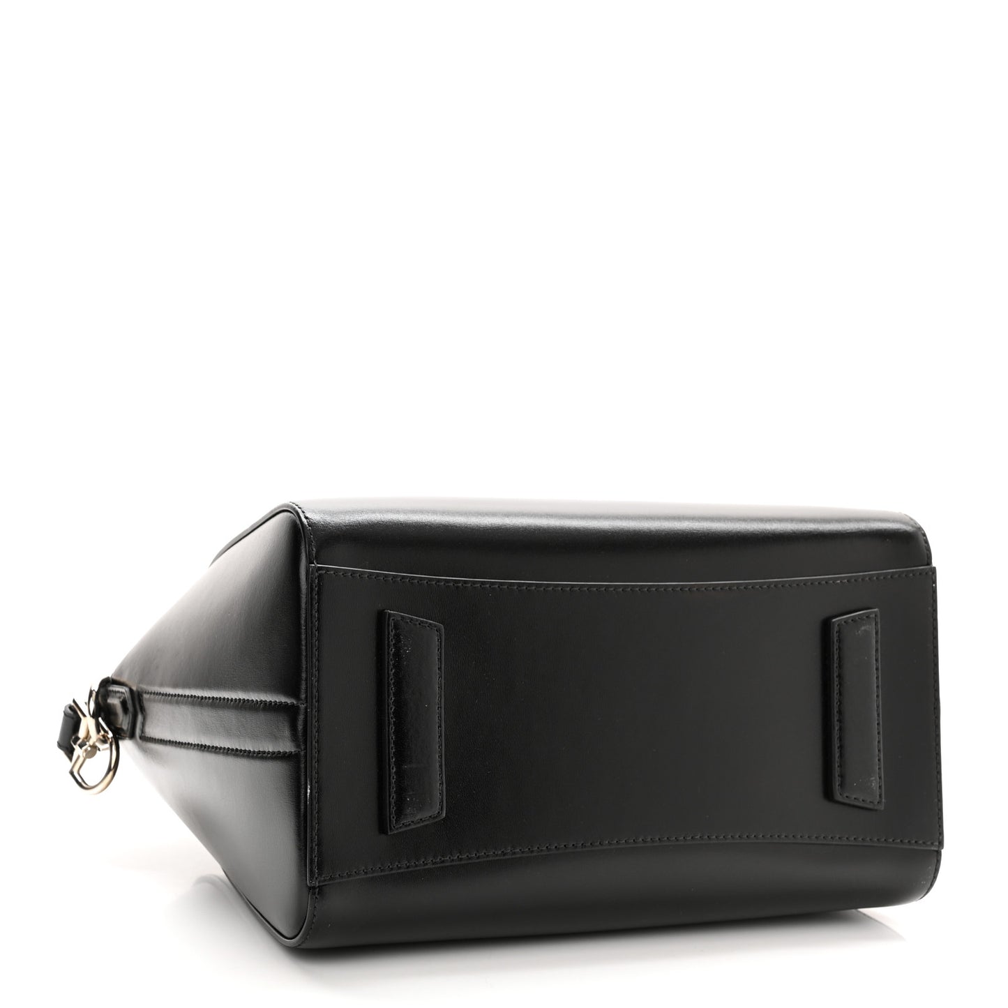 Shiny Lord Calfskin Small Antigona Black