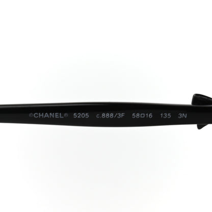 Chanel Acetate CC Bow Sunglasses 5205 Black 5 of 8