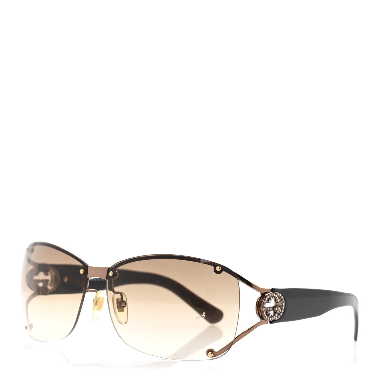 Gucci Crystal GG 2820/F/S Sunglasses Brown 1 of 7
