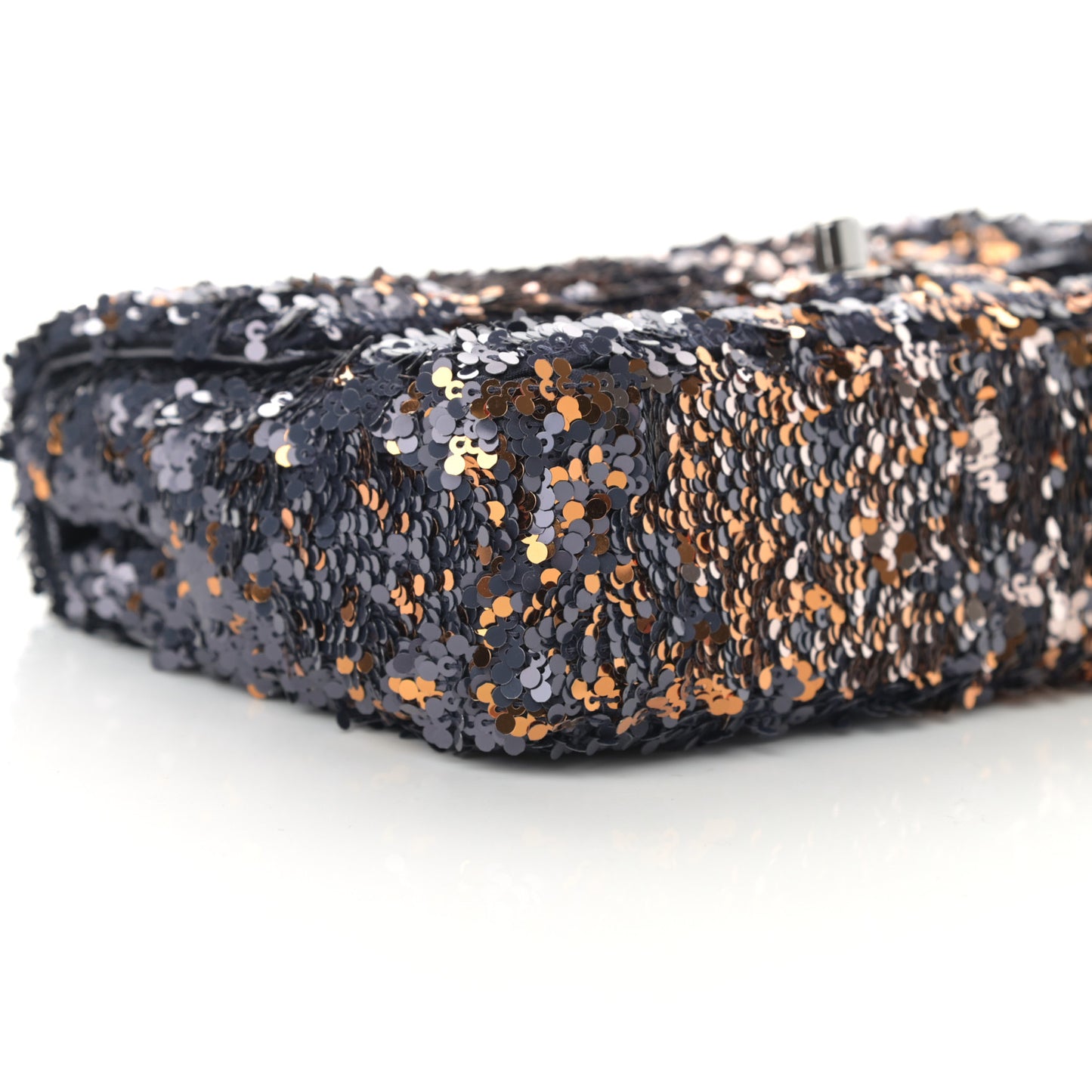 Sequin Mini Rectangular Flap Blue Gold