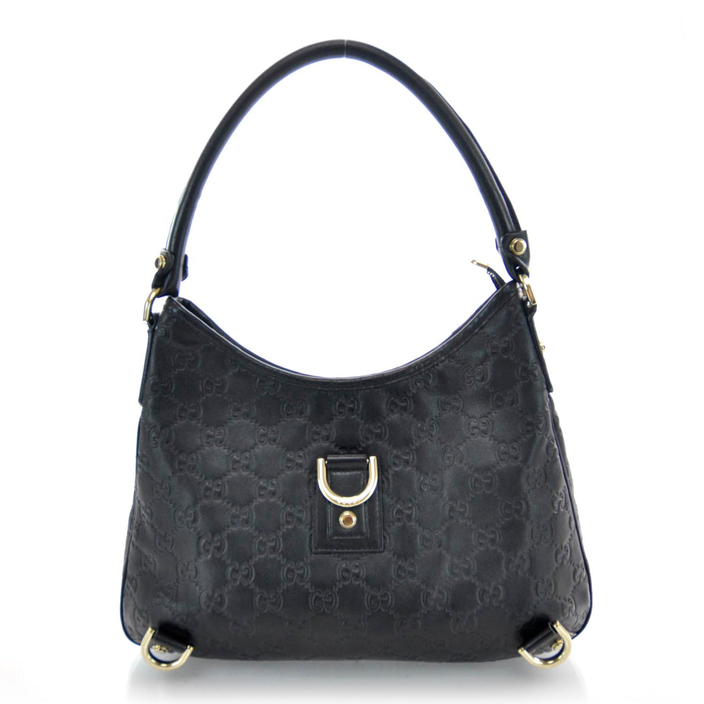 Guccissima Small Abbey Hobo Black