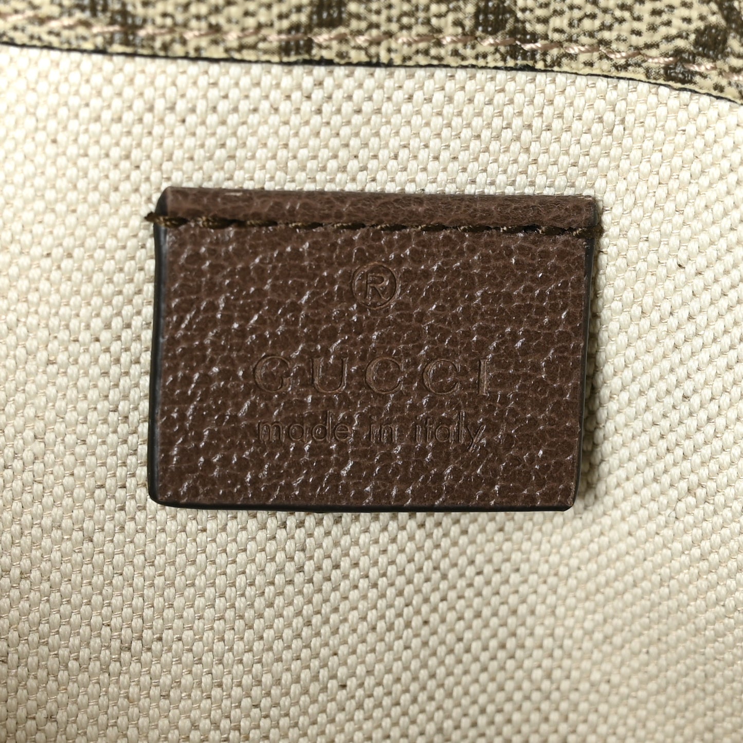 GG Supreme Monogram Neo Vintage Web Belt Bag Brown