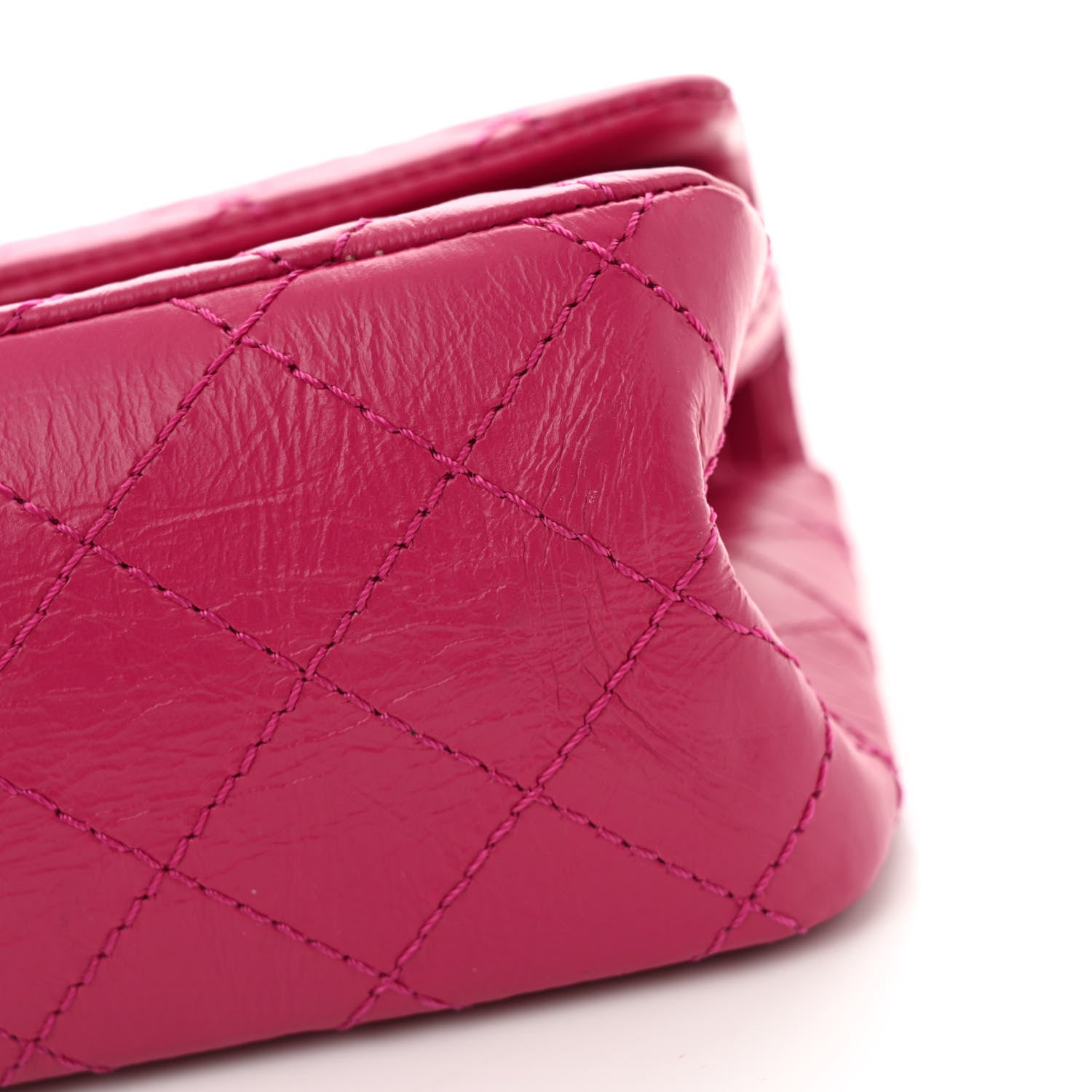 Chanel Aged Calfskin Quilted 2.55 Reissue 225 Flap Fuchsia 11 of 12