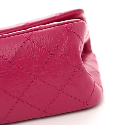 Chanel Aged Calfskin Quilted 2.55 Reissue 225 Flap Fuchsia 11 of 12