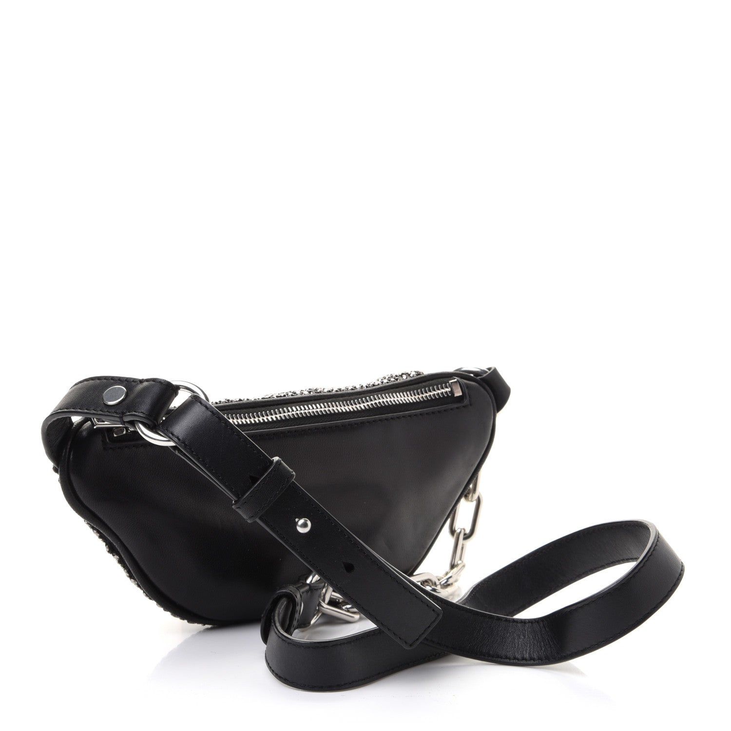 Alexander Wang Rhinestone Mesh Mini Attica Belt Bag Black 2 of 8
