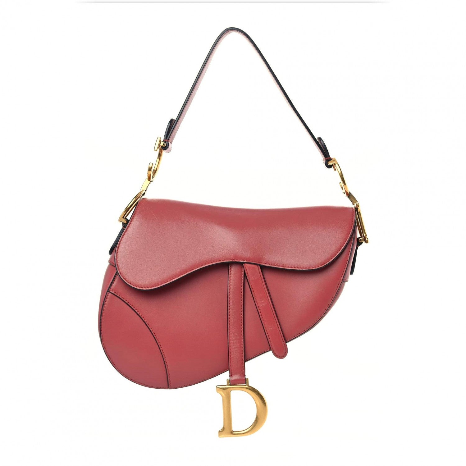 Christian Dior Calfskin Saddle Bag Pink 1 of 15