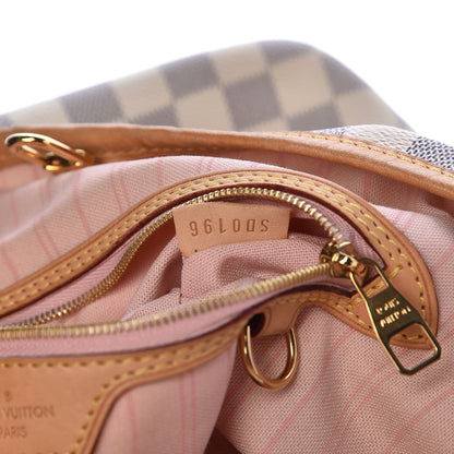 Louis Vuitton Damier Azur Delightful MM Rose Ballerine 8 of 18