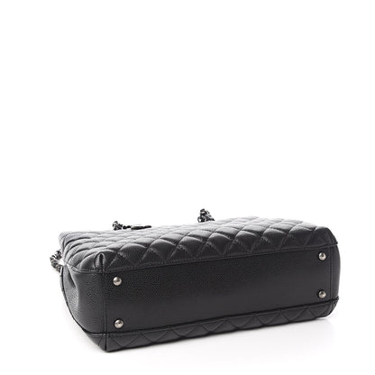 Chanel Caviar Quilted Small City Shopping Tote Black 4 of 12