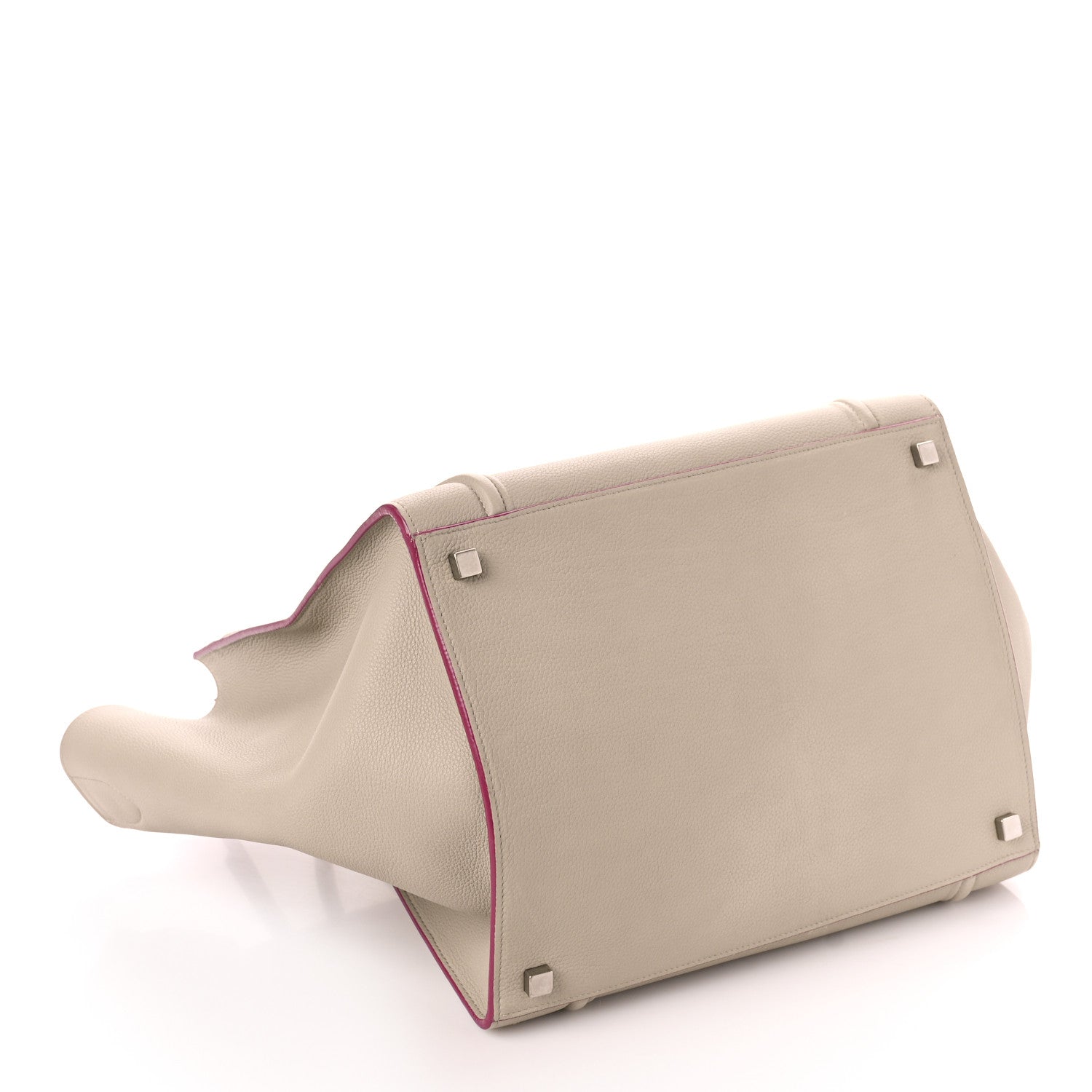 Celine Baby Grained Calfskin Medium Phantom Luggage Beige 4 of 8