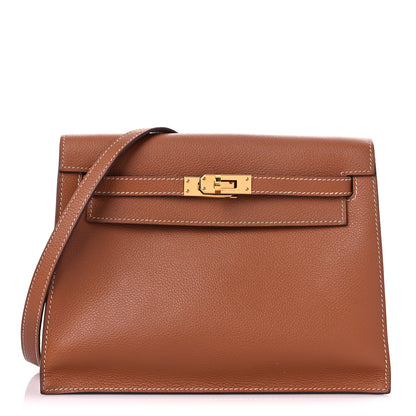 Hermes Evercolor Kelly Danse II Belt Bag Gold 1 of 18