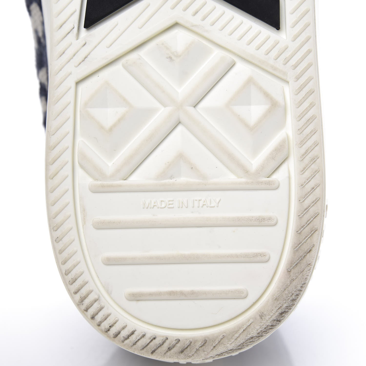 Christian Dior Canvas Oblique Walk'N'Dior Low Top Sneakers 38 Deep Blue 9 of 10