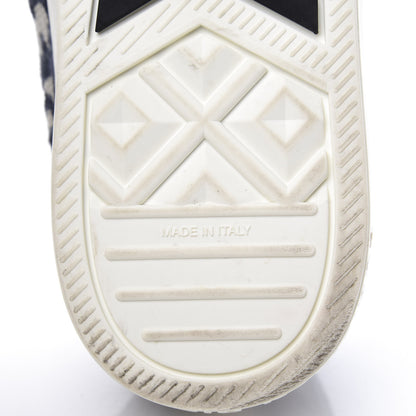 Christian Dior Canvas Oblique Walk'N'Dior Low Top Sneakers 38 Deep Blue 9 of 10