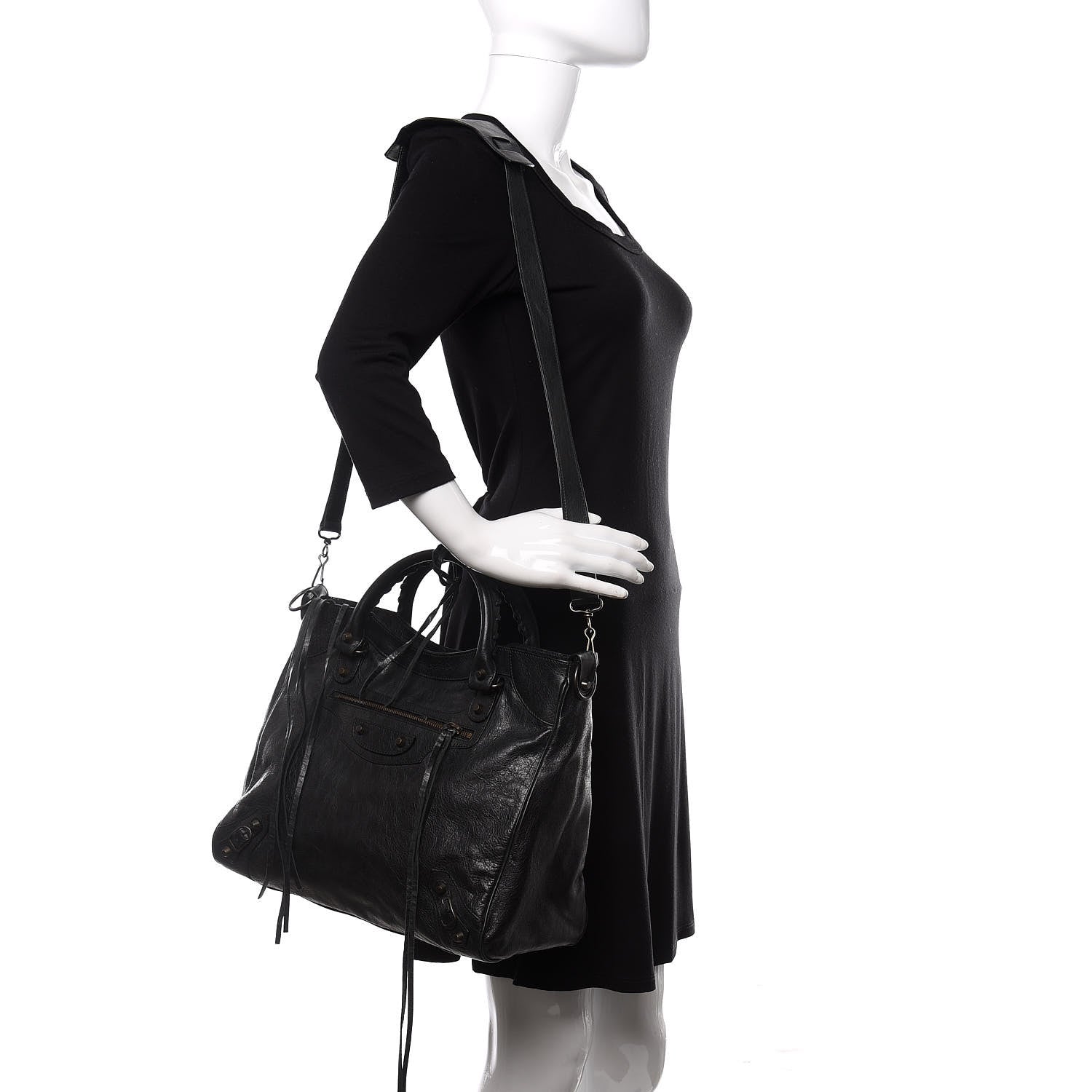 Balenciaga Agneau Classic Hardware Velo Black 2 of 11