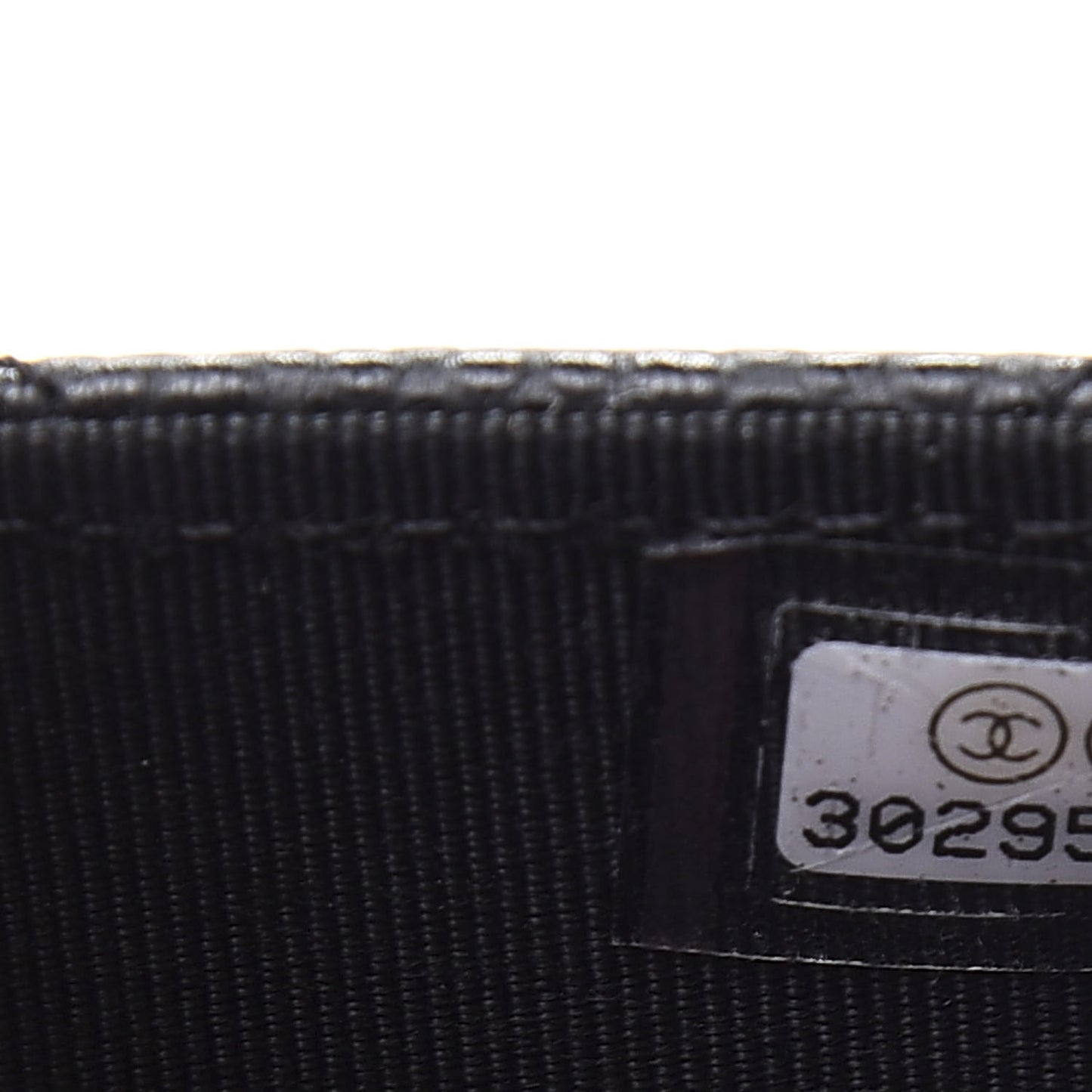 Caviar Quilted Flap Card Holder Wallet Black