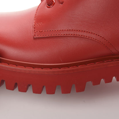 Valentino Garavani Calfskin Womens VLOGO 35mm Combat Boots 39 Rouge Pur 8 of 9