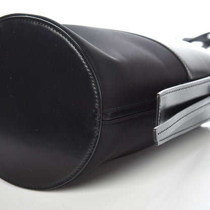 Prada Tessuto Spazzolato Ouverture Bucket Bag Black 10 of 10