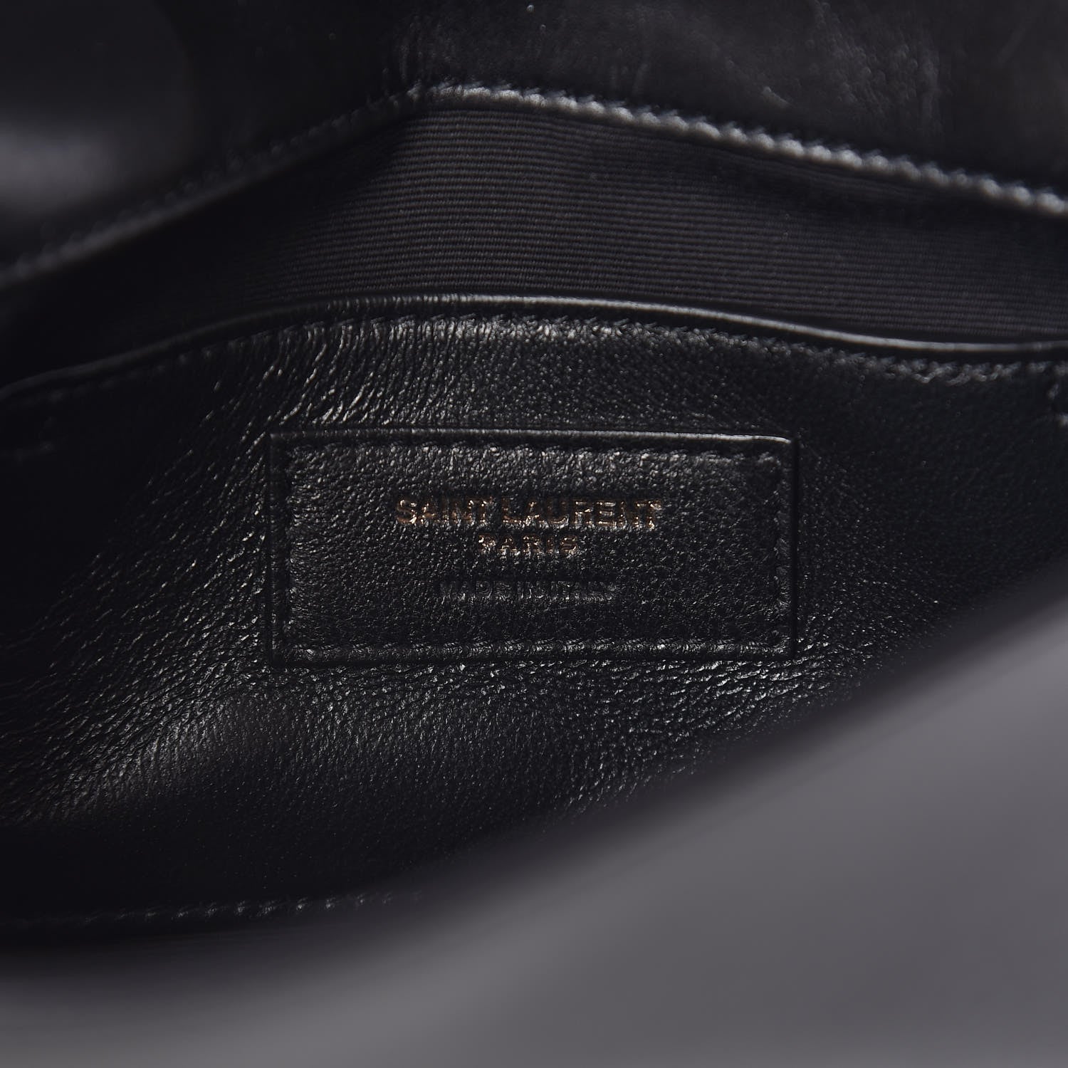 Saint Laurent Calfskin Monogram Smoking Clutch Black 6 of 7
