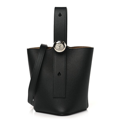 Loewe Soft Grained Calfskin Mini Pebble Bucket Bag Black 1 of 10