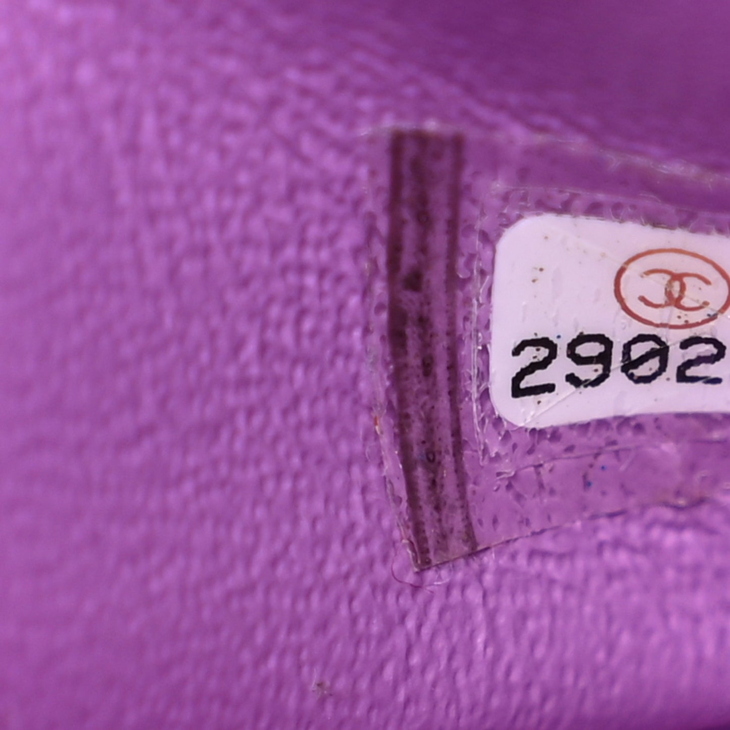 Lambskin Quilted Mini Square Flap Purple