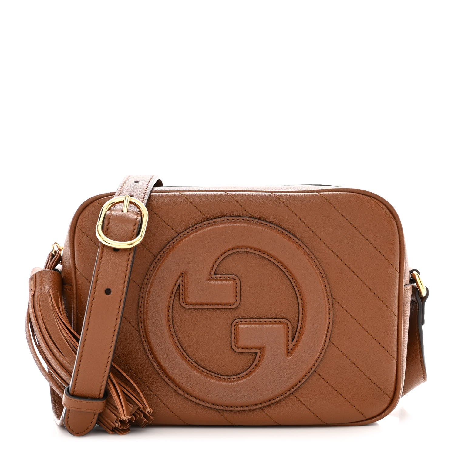 Gucci Sakai Be Green Calfskin Diagonal Stitched Small Blondie Shoulder Bag Cuir 1 of 10