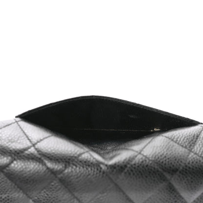 Chanel Caviar Quilted Large Flap Wallet Black 10 of 17