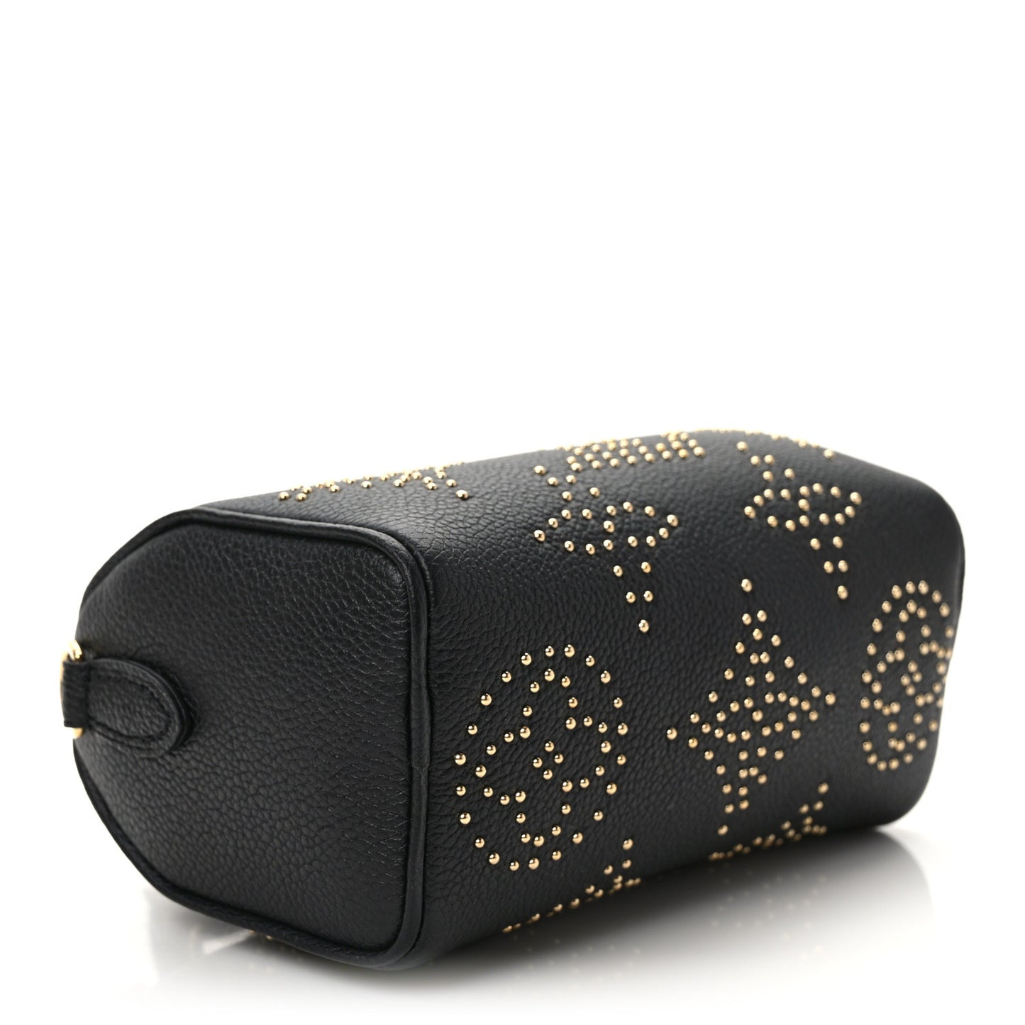 Grained Calfskin Studded Monogram Giant Nano Speedy Black