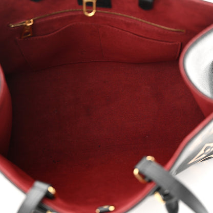 Louis Vuitton Empreinte Monogram Giant Onthego MM Black Beige 5 of 15