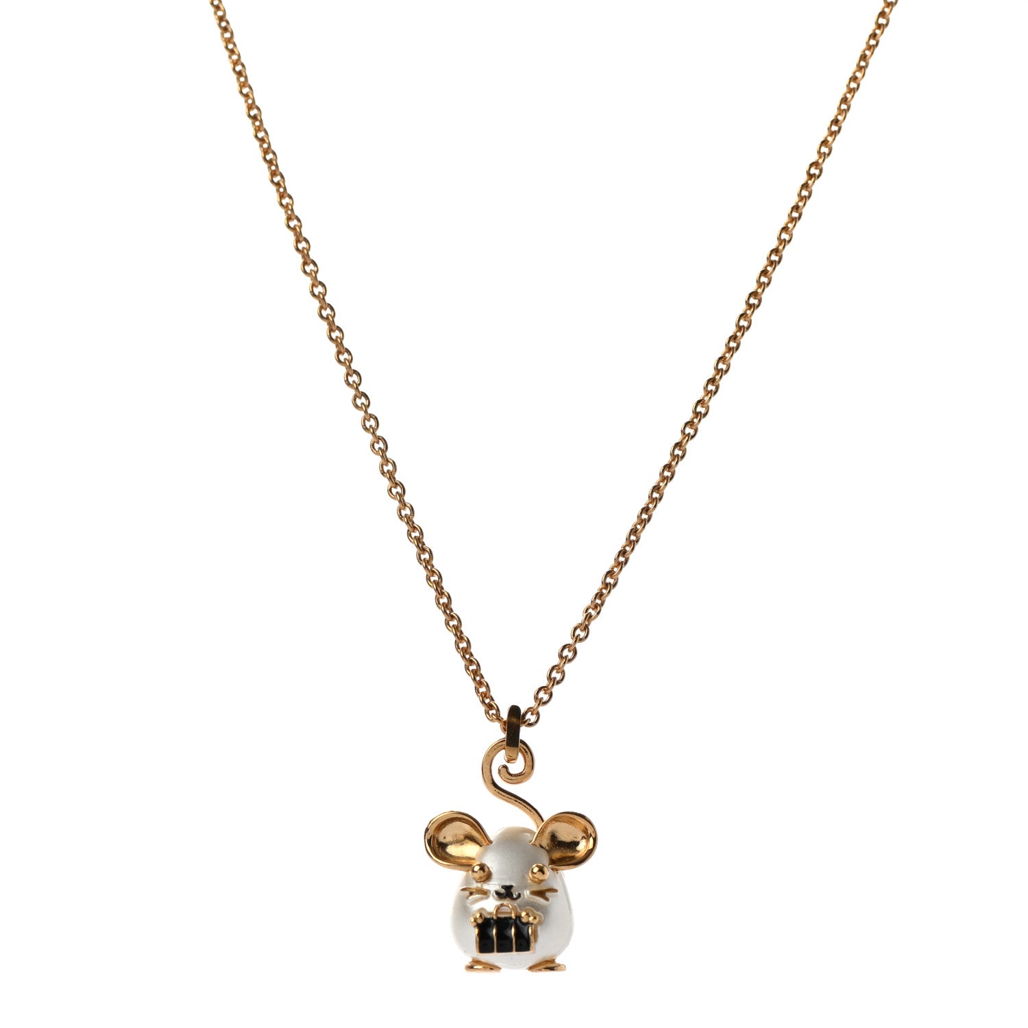 Louis Vuitton Vuittonite Rat Necklace Gold 1 of 7