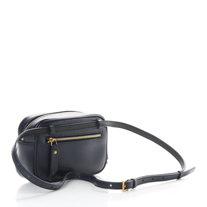 Saint Laurent Calfskin Matelasse Monogram Lou Belt Bag Blue 3 of 12