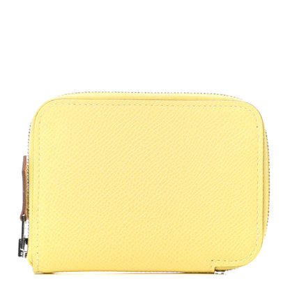 Hermes Epsom Azap Mini Wallet Jaune Poussin 1 of 8