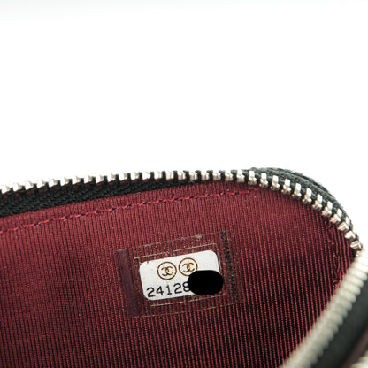 Chanel Caviar Chevron Quilted Small Clutch With Chain Black 8 of 8
