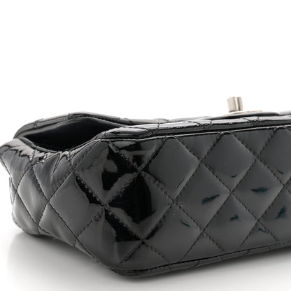 Chanel Patent Calfskin Quilted Mini Rectangular Flap Black 8 of 9